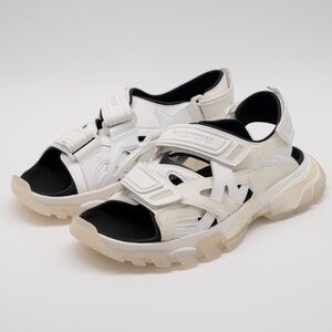 size 42 - Balenciaga Track Sandals White Black Clear Soles
